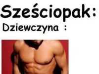 Jak wyobraża sobie sześciopak kobieta, a jak mężczyzna :D