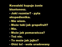 Zobacz jak Kowalski kupuje biustonosz haha!