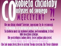 Krótka lista- Co kobieta chciałaby usłyszeć od swojego mężczyzny