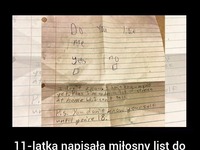 11 - latka napisała miłosny list do kolegi. Takiej odpowiedzi się nie spodziewała!!!