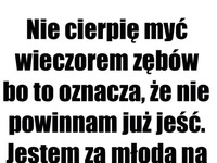 Nie cierpię myć wieczorem zębów...