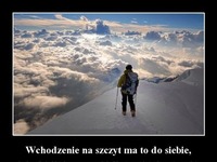 Wchodzenie na szczyt ma to do siebie