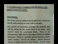 Dyrektor szkoły przed egzaminami wysłał do rodziców niezwykły list!