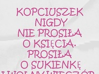 Kopciuszek o to nie prosiła!