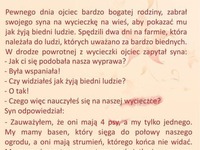 Różnica między bogatym, a biednym - przeczytają piękną historię młodego chłopca