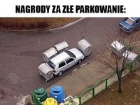 "Nagrody" za złe parkowanie... MASAKRA XD