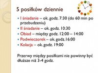 5 posiłków pory, w których powinniśmy je spożywać