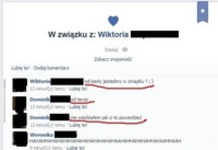 Nie warto spieszyć się ze zmianą związku na fb... Zobacz co mu odpisała