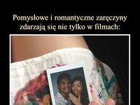 Pomysłowe i romantyczne zaręczyny zdarzają się nie tylko w filmach :)