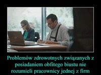 Pracownicy zostali obdarowani sztucznymi piersiami, by mogli zobaczyć co czuje kobieta...