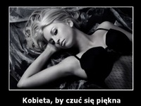 Kobieta by czuć się piękna..