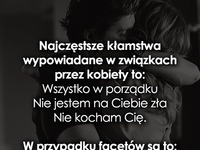 Najczęstsze KŁAMSTWA w ZWIĄZKU wypowiadane przez KOBIETY i FACETÓW to... SZOK!