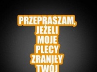 Przepraszam za to