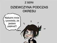 Dziewczyna podczas okresu