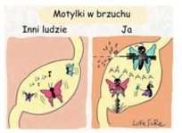 Motylki w brzuchu