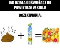 zobacz działanie odświeżacza w toalecie, haha to prawda