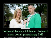 Pochowali babcię z telefonem. Po trzech latach dostali przerażający SMS