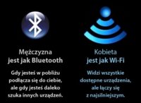 Mężczyzna jest jak bluetooth, a kobieta jak...