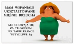 Mam wspaniale ukształtowane mięśnie brzucha