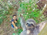 Selfie z leniwcem ;)