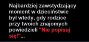 Najbardziej zawstydzający moment