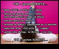 Tak - jestem kobietą