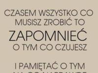 Zapomnieć...