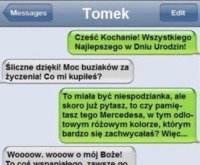 SMS od chłopaka po którym prawie dostała zawału, masakra! ;/