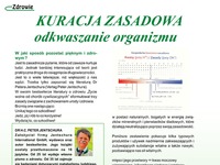 Kuracja zasadowa - odkwaszanie organizmu!