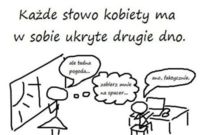 Każde słowo kobiety ma...