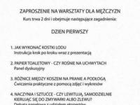 Dwu dniowe warsztaty dla mężczyzn ;)