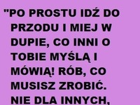 Po prostu idź do przodu!