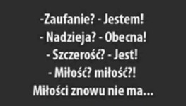 Miłości znowu nie ma ;(