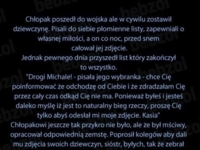 Chłopak poszedł do wojska ale w cywilu zostawił dziewczynę! Zobacz jakie listy do siebie pisali