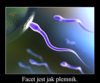 Facet jest jak plemnik ;)