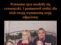 Pewnemu ojcu urodziły się czworaczki i postanowił zrobić dla nich wyjątkową sesję...