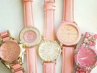 Różowe zegarki