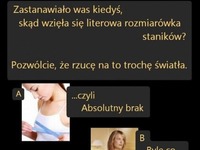 Skąd wzięła się literowa rozmiarówka staników?