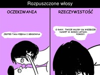 Rozpuszczone włosy