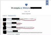 Czasami lepiej nie śpieszyc się ze zmianą STATUSU na facebooku... Zobacz co mu napisała jego nowa dziewczyna ;)