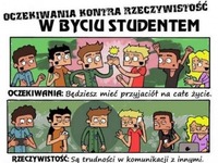 Oczekiwania kontra rzeczywistość w byciu studentem