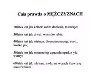 Cała prawda o mężczyznach ;)