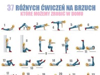 Różne ćwiczenia na brzuch