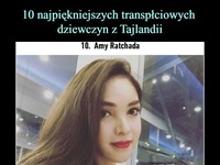 10 najpiękniejszych, transpłciowych dziewczyn z Tajlandii