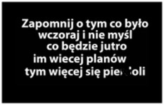 Nie myśl o tym...