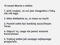 Zasady dbania o siebie- TOP 10