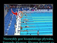 Niezwykły gest hiszpańskiego pływaka. Szacun!