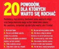 20 powodów dla których warto się KOCHAĆ! :)