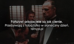 Fałszywi przyjaciele są jak cienie...