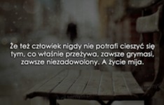 Przestańmy narzekać.